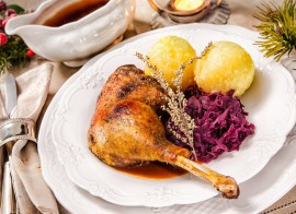 Gänsekeule mit Rotkohl | Lang´s Gusto Suppenbar in Rödermarkt