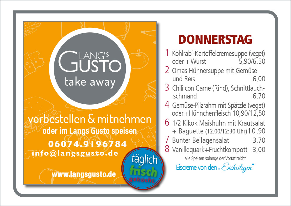 Gusto-Tagesplan-Donnerstag