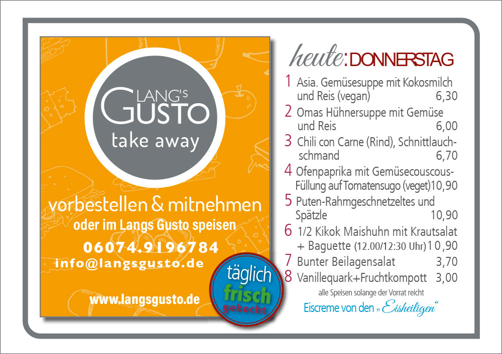 Gusto-Tagesplan-Donnerstag