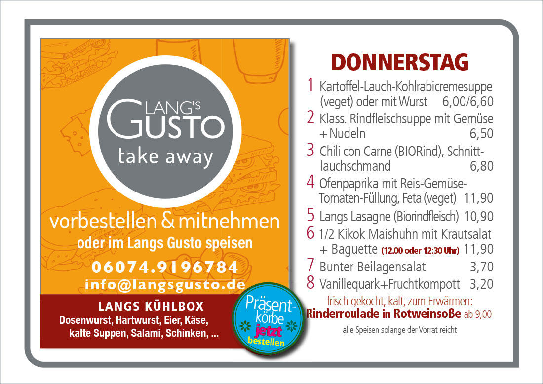 Gusto-Tagesplan-Donnerstag