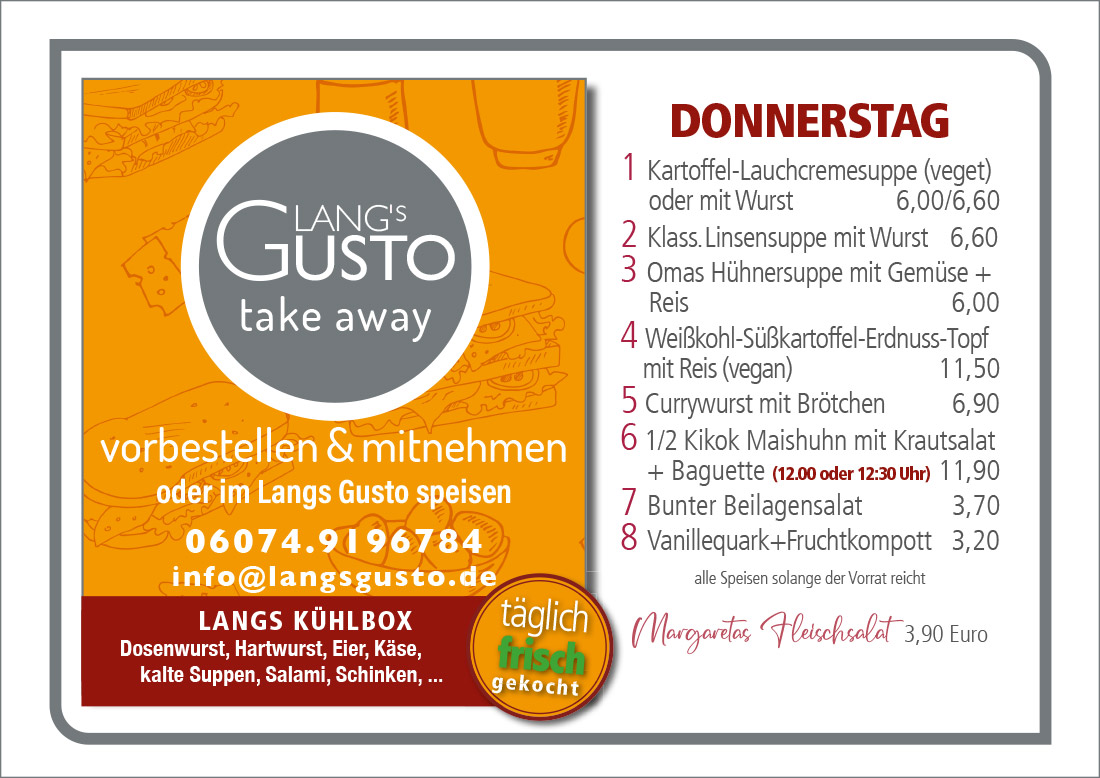 Gusto-Tagesplan-Donnerstag