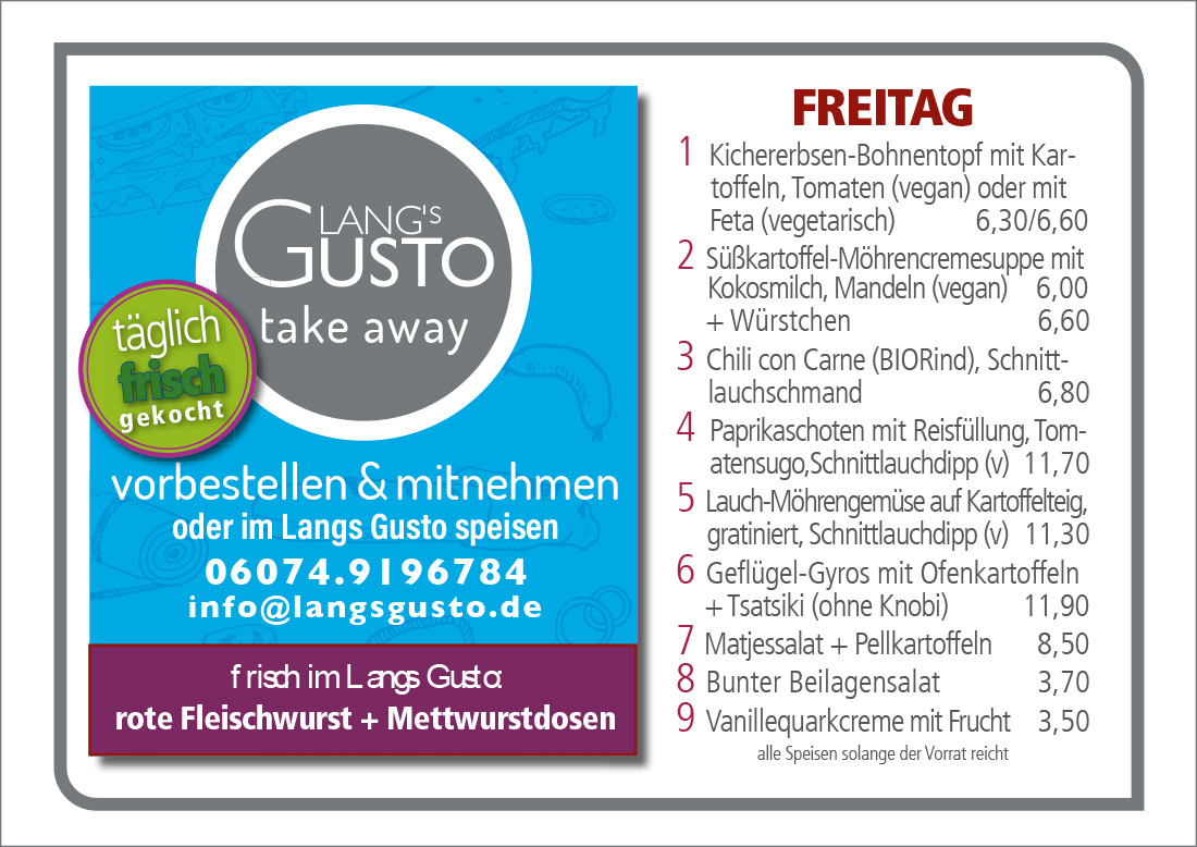 Gusto-Tagesplan-Freitag