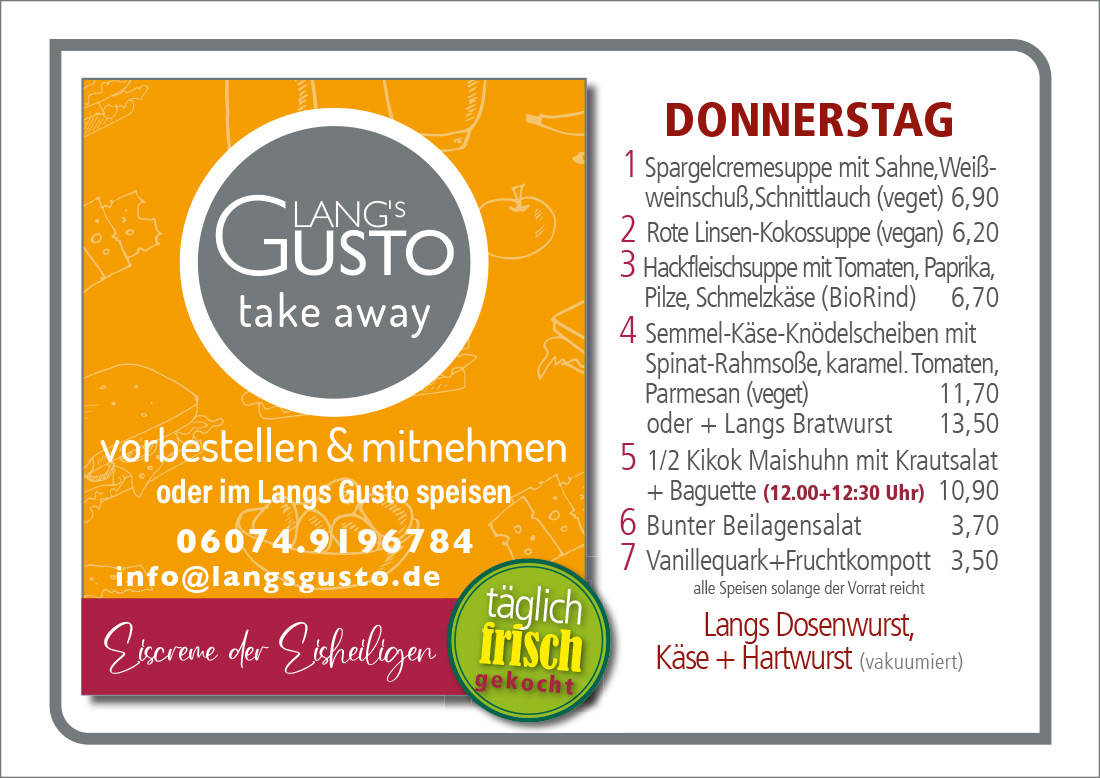 Gusto-Tagesplan-Donnerstag