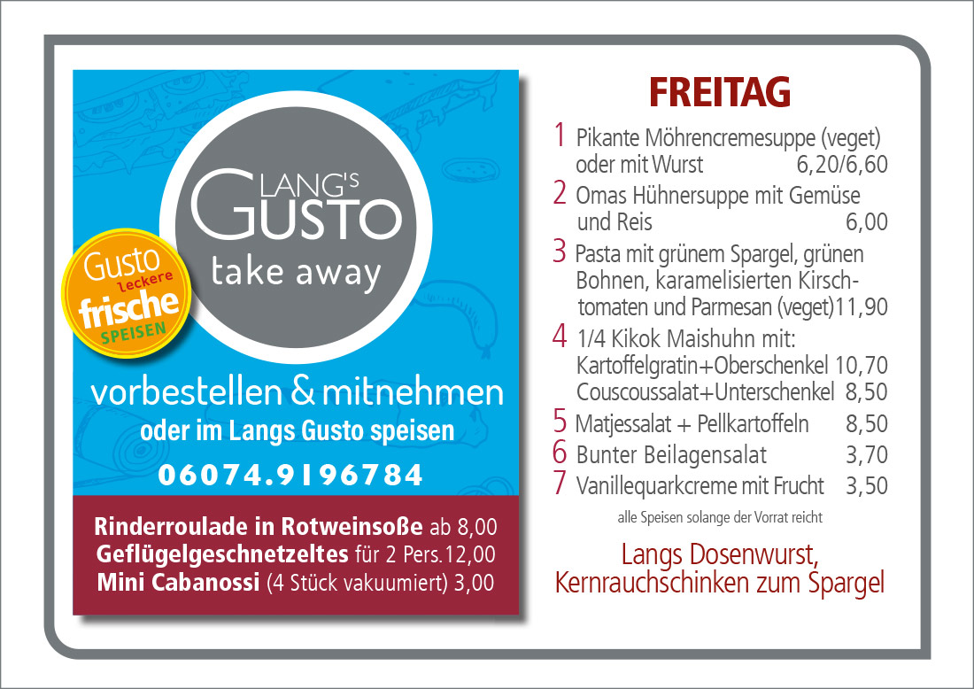 Gusto-Tagesplan-Freitag