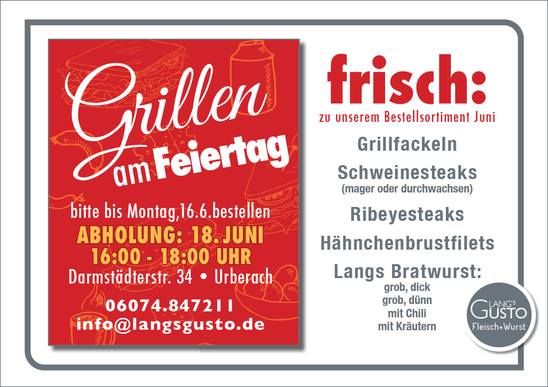 Grillen-Fronleichnam