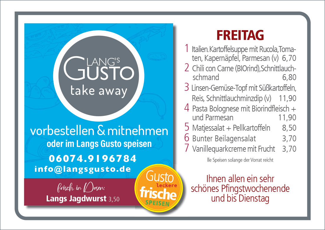 Gusto-Tagesplan-Freitag