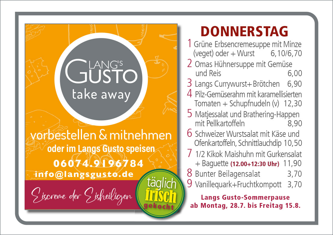 Gusto-Tagesplan-Donnerstag