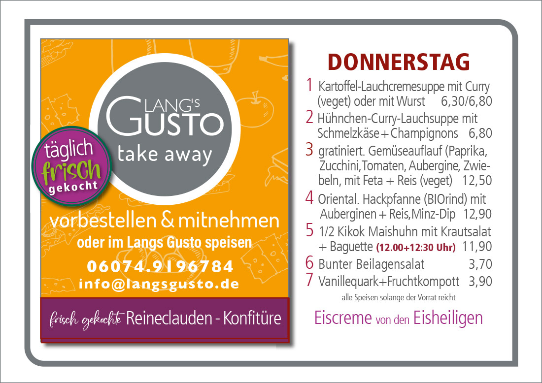 Gusto-Tagesplan-Donnerstag