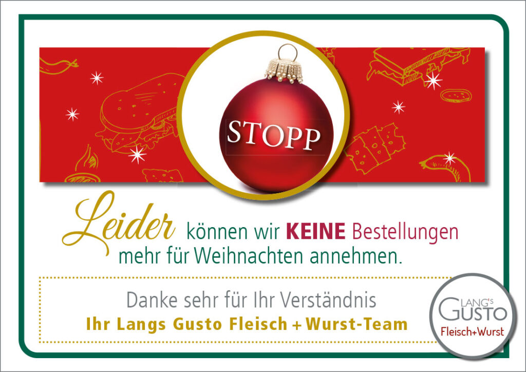 Bestellstopp-Weihnachten