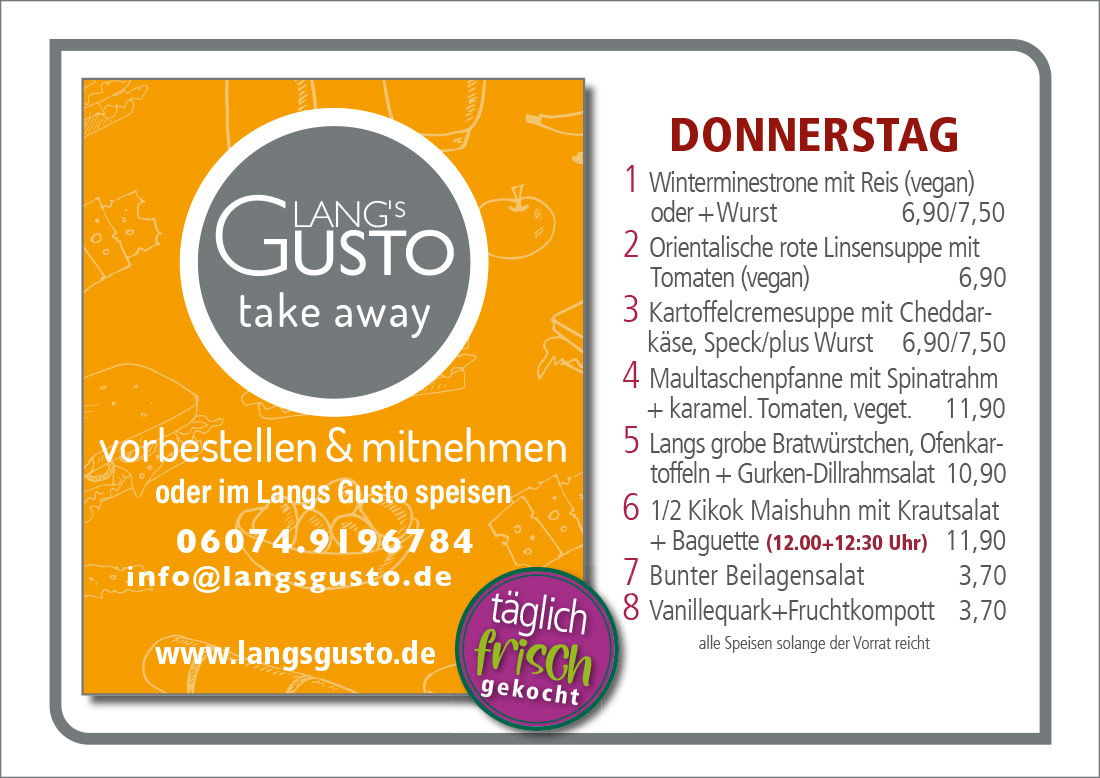 Gusto-Tagesplan-Donnerstag